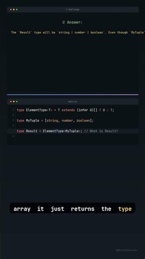TypeScript Infer Trick: What's the Type? #Shorts