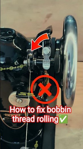 How to fix bobbin thread rolling⚙️#sewingmachine #diy #machine #sewingmachinerepairing