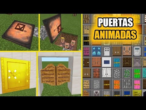 Door Plus Addon Para Minecraft pe 1.16 | addon puertas animadas minecraft Bedrock 1.16 Malisis doors