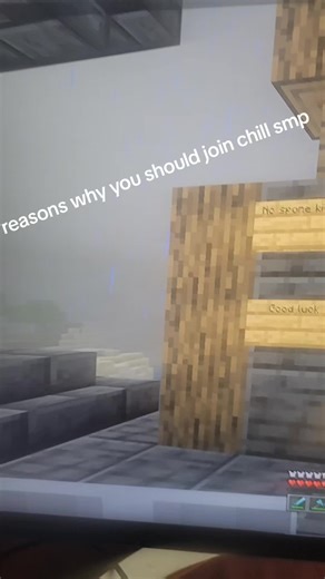 chill smp code is 9F9itc4x8pbAUJo Java pvp 5 anti cheats 4 maces max teams of 4 free iron armor kit at spawn and good luck end opens on Sunday join up