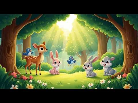 In the Green Forest 🌳✨ | A Magical Kids' Nursery Rhyme Adventure! 🎉
