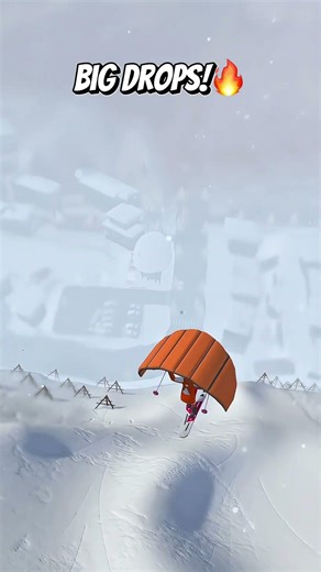Using the Parachute the right way…🔥Already unlocked this Feature!?👀 #ski #mountain #gaming