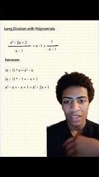 long division with #polynomials #math #maths #mathamatics #educational #explained #longdivision