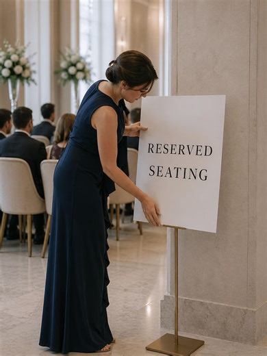 Reserved Seating Sign Template, Editable Wedding Sign 18x24 24x36, Minimalist Wedding Seating Sign, Printable Ceremony Sign Canva - Etsy