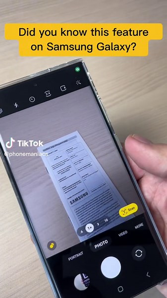 Easy way to scan a document on Samsung Galaxy phones #samsung #samsunggalaxy #galaxys23 #galaxys23ultra #howto #scan