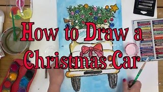 So many of you have been loving the Christmas Car lesson this year, so I decided to create a video to help you teach it to your class. This lesson is great for teaching symmetry, tints, reflections, and perspective. And the best part is how fun and festive it is! 🎁 click the link below to find the updated lesson plan and handout. https://www.deepspacesparkle.com/draw-christmas-car/ | Deep Space Sparkle