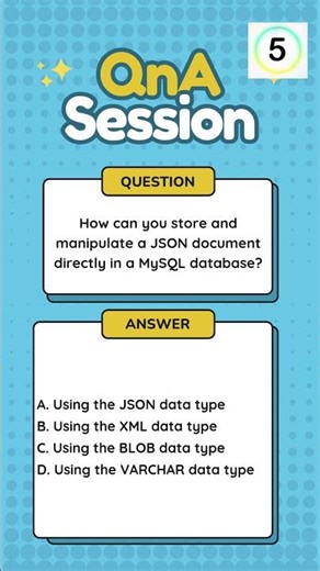 🔥 Question of the Day (SQL / MySQL) 🔥💡 Can MySQL store and work with JSON data directly?