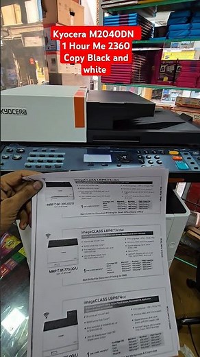 Kyocera M2040DN Multifunction Duplex Xerox Machine 40 Copy Minute me 1hour me 2360 Copy Speed Test