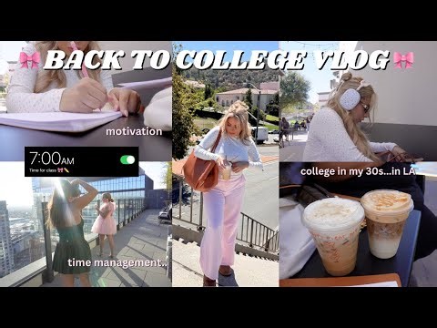 Back to school in your 30s?? | Week in My Life Vlog back to college