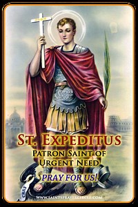 St. Expeditus - Lawyer of Your Life - St. Benedict Prayer Wall of Protection