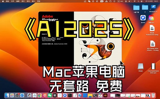 Adobe Illustrator 2025 for Mac v29.0.1 苹果电脑Ai2025支持intel/M1/M2/M3/M3 mini芯片安装方法