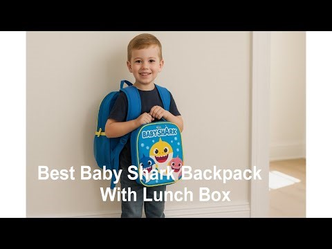 🦈 Pinkfong Baby Shark Baby Shark Travel Backpack | Best Baby Shark Backpack With Lunch Box 🎒