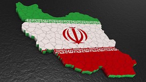 Iran map 3d. 3d map of Iran.