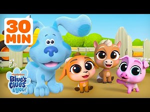 Blue & Baby Animals' Barnyard Boogies! 👯‍♀️ 30 Minutes of Barnyard Daycare + Blue's Clues & You!