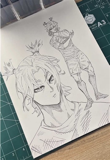 Replying to @Bluelock🧩🐝🦈🗼 drawing my fans characters in blue lock style #bluelock #animechatacters #drawin #drawingtutorial #footballer