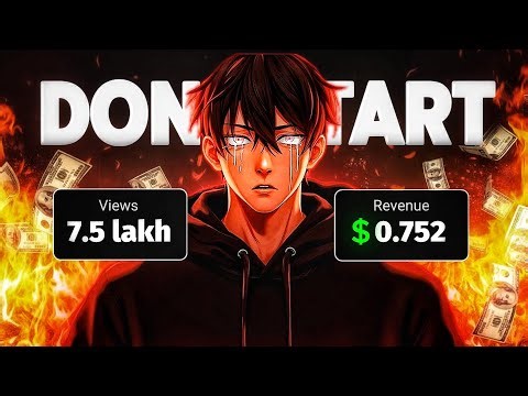 Don't Start Anime Channel Until You Know This || Earning Reveal 💸🔥
