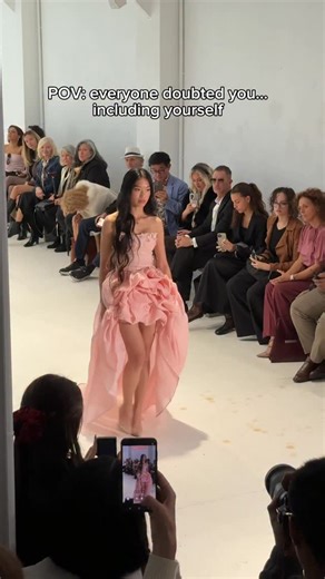 Nemo aka Nemsko ♥️ on Instagram: "I can’t describe how happy I am right now 🥹🥹🥹🥹🥹 from watching fashion shows and chatting about them all the time on stream to actually stepping onto that runway in Paris 😭😭😭🌸💕 feeling so grateful (and still very much tearing up) Thank you so much @ella.titus for having me in @vellachor 💖 makeup @amandine.mua hair @Sarra_blh_ #paris #runway #pfw #parisfashionweek #fashion #reels #explore"
