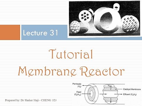 Lecture 31, Chapter 4, Isothermal Reactor Design - Tutorial: Membrane Reactor