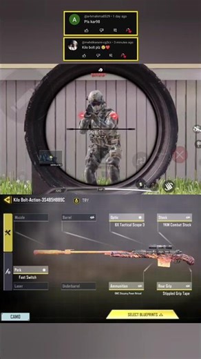 Best Kilo Bolt Action Build (Kilo Bolt-Action-3S4B5H8B9C) - COD Mobile 2025