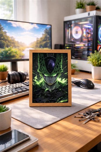 Green Energy Villain - Anime LED Light Box Display - Etsy Canada