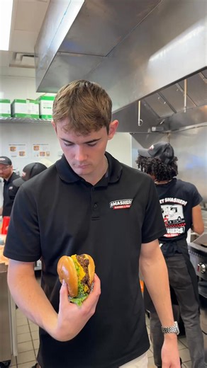 SMASHERS BURGERS AND FRIES | Trash Bag is a good boy | Instagram