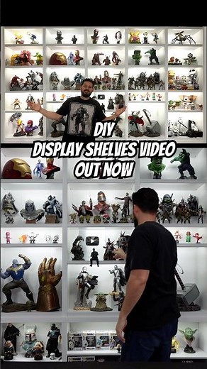 DIY Display Shelves for collectibles! #diyshelves #diyprojects #collectibles #collectorcommunity