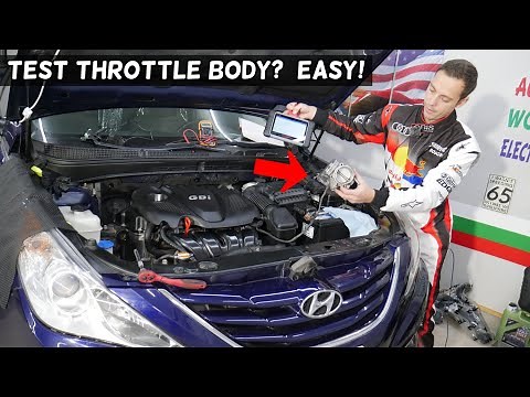 HOW TO TEST THROTTLE BODY ON HYUNDAI SONATA, THROTTLE POSITION SENSOR TEST