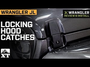 Jeep Wrangler JL Locking Hood Catches; Black Review & Install