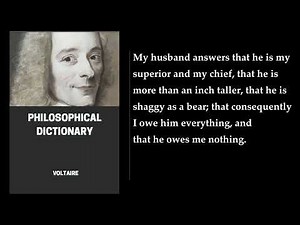 Philosophical Dictionary 📚 By Voltaire. FULL Audiobook