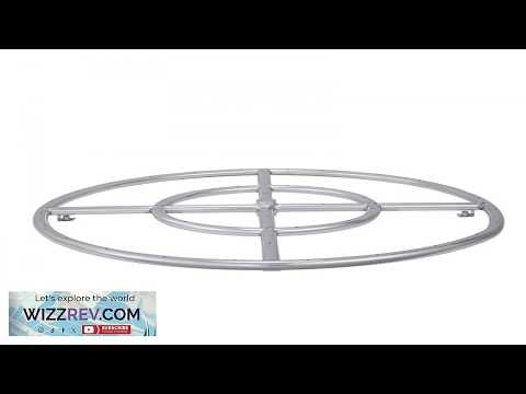 VEVOR 24 inch Round Drop in Fire Pit Pan Stainless Steel Fire Pit