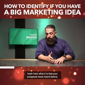 the BIG Marketing Idea is probably the most powerful and yet rarely understood element behind the 💰BIGGEST MONEY💰 direct response marketing campaigns today... here is a collection of some of the most lucrative ad campaigns, the big ideas behind them and my personal notes. Message me now and I'll send you a copy FREE! :) | Todd Brown Marketing