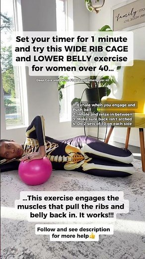 Wide rib cage after 40? This 1-minute exercise pulls it back in