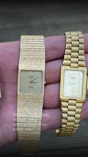 Two 80s Longines Gold — Very Vintage