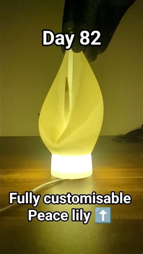 I 3D printed a glowing peace lily : Day 82 of The Source Code #3dprinting