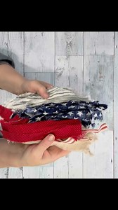 584K views · 5.1K reactions | Patriotic Rag Flower DIY | We Craft Around | Facebook
