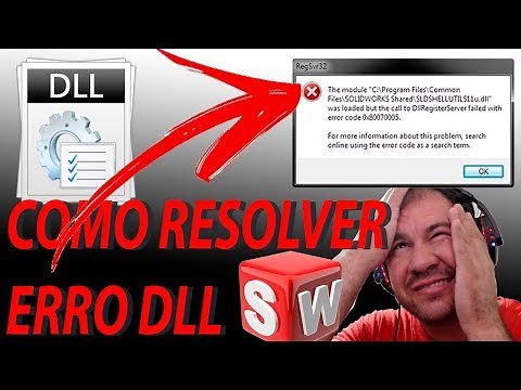 COMO RESOLVER ERRO DLL SOLIDWORKS - HOW TO SOLVE DLL ERROR IN SOLIDWORKS