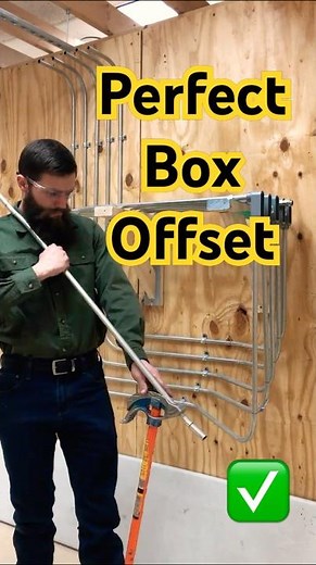 Perfect EMT Box Offset Bend