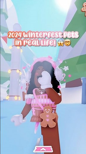 2024 WINTERFEST PETS IN REAL LIFE! 🫢🧊❄️ #adoptme #viral #foryoupage #adoptmevsreallife #winter