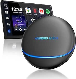 Magic Box Streaming Device for Car,8+128G Ai Magic Carplay Box with Split Screen & Integrated Navigation, Android12, HDMI Output, Compatiable with YouTube/Netflix/TIKTOK for Wired CarPlay Car