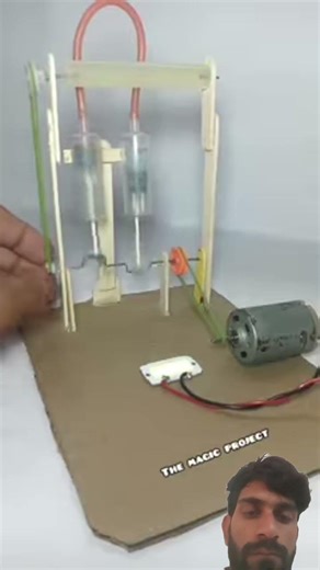 Amazing two cylinder engine #shortvideo #dcmotor #trendingshorts