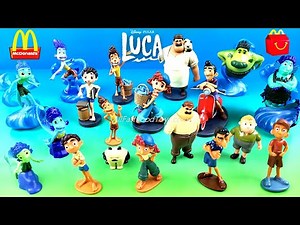 DISNEY PIXAR LUCA COMPLETE SET FIGURINES DELUXE McDONALD'S HAPPY MEAL TOYS STORE MY BUSY BOOKS 2021