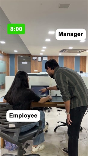 When your manager picks 7:59 PM to start a life lesson 😂 Watch till the end — you'll relate 100% 👇