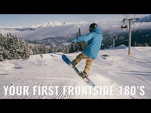 Your First Frontside 180s On A Snowboard