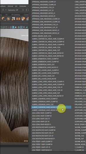 xgen hair library #tutorial #3dmodelingtutorial #maya3d #zbrush