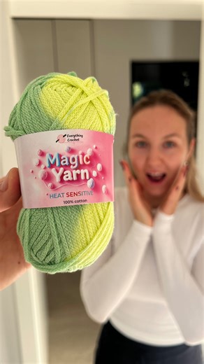 Finally… A Yarn That Makes Your Jaw Drop! Most yarn colors are just simple. Nothing special about them. But Magic Yarn changes that. It’s a special yarn that changes color with temperature. The effect is absolutely magical! Get yours here 👉 everything-crochet.com/products/magic-yarn | Everything Crochet
