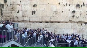 CCAR rabbis, joined by IMPJ rabbis and leadership, begin their morning with a Shacharit prayer at the egalitarian Kotel plaza. This is our active reminder to all those who reject pluralistic practices that recognition of open and welcoming Jewish practices exist in Israel and that they are here to stay. | Reform Judaism in Israel