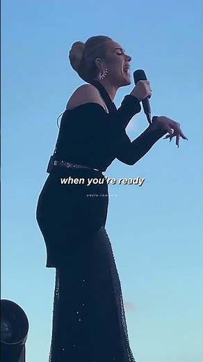Adele performing Ill be waiting at Hyde Park #adele #foryoupage #...