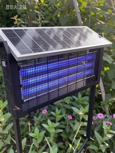 Outdoor solar mosquito lamp 10 20 30 40 W version garden pest control 24 hours protected