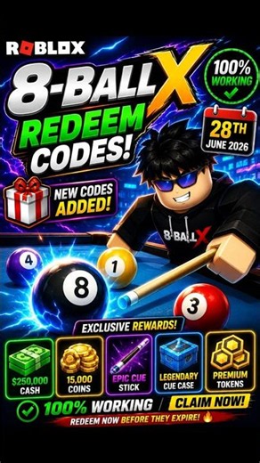Roblox 8 Ball X Codes | 8 Ball X Redeem Codes