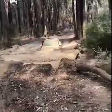 Car Gets Stuck After Falling Into Muddy Ditch - 1149639